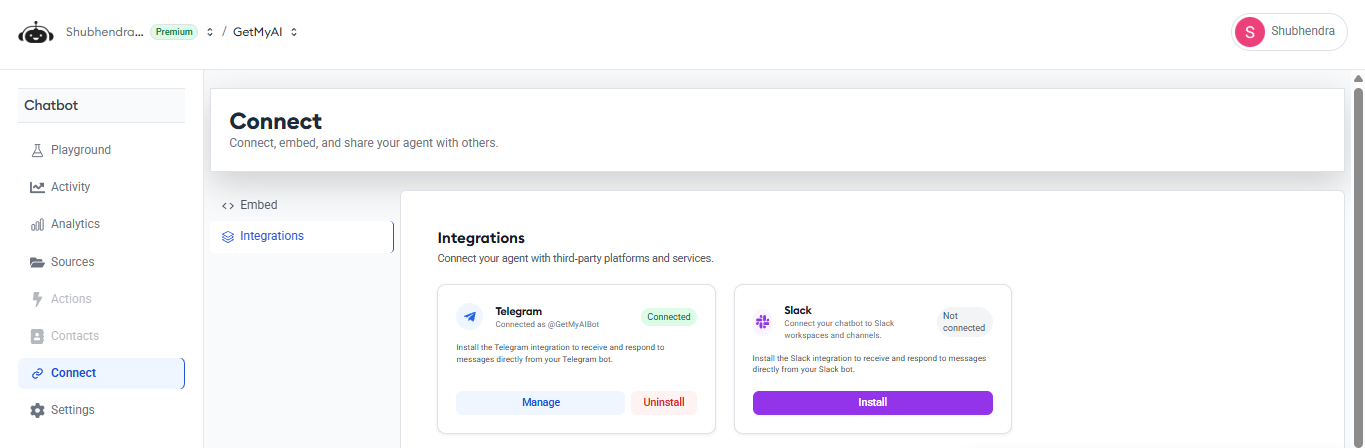 How to Connect Slack with GetMyAI